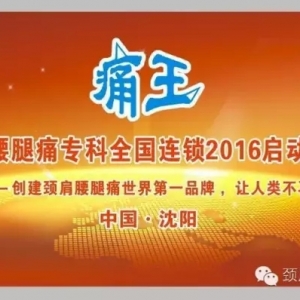 痛王颈肩腰腿痛专科全国连锁2016启动大会沈阳成功召开！