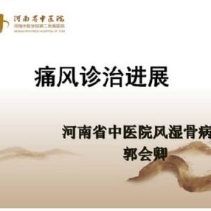2017中国颈肩腰腿痛论坛郭会卿主任学术报告主题：痛风诊治进展 ...